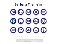Tablet Screenshot of barbara-thalheim.de